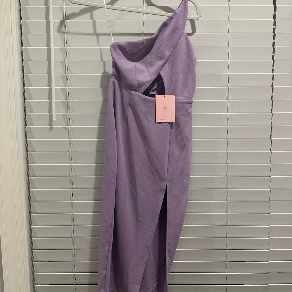 Elegant Lavender One-Shoulder Dress